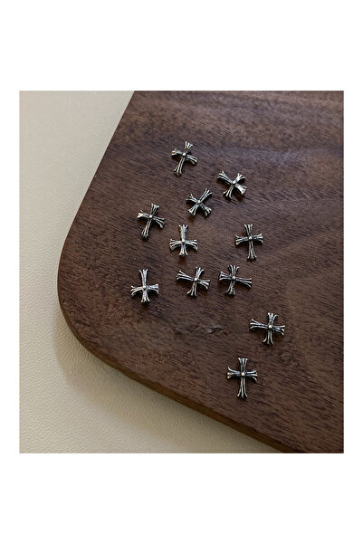 delis 3D Marquise Nail Art Decoration, Silver