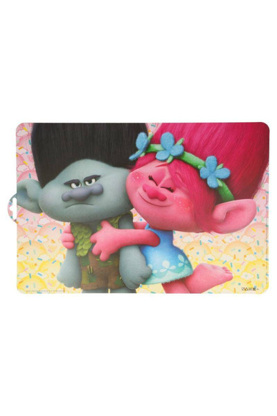 Trolls table serving plate stand 43x28 cm. Made from PVC, easy to wash and ma...