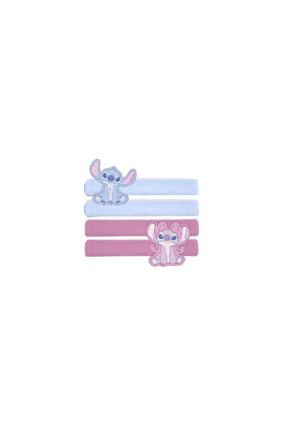 Lilo & Stitch Set of 4 hair elastics, children's, Pink