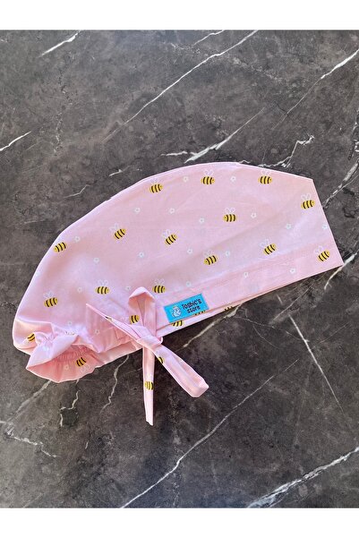 Tosbics Store Arılı Pembe Cerrahi Bone (İthal Kumaş)