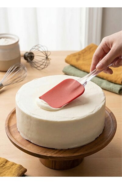 COZLEY Geniş Ağızlı Silikon Spatula Büyük Boy XL Maxi Isıya Dayanıklı BPA İçermez