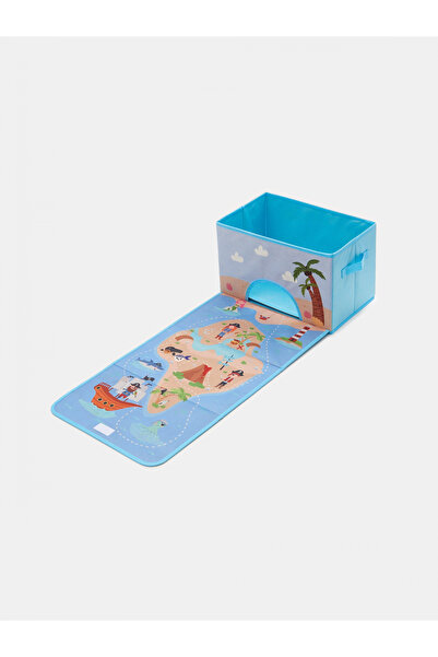 OEM Κουτί αποθήκευσης 2 σε 1 με επιτραπέζιο παιχνίδι, Πειρατές 38x25x25εκ. Μπ...