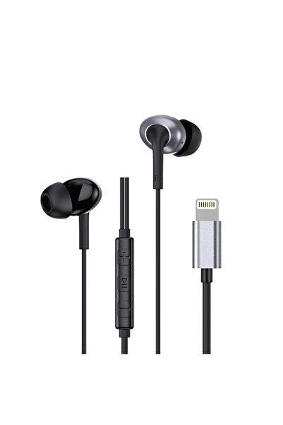 WIWU EB319 Stereo Wired Lightning Earbuds - Black