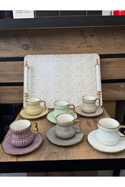 JUVIA tepsi hediyeli kahve fincanı