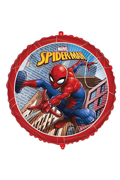 SPIDERMAN Round Crime Fighter foil balloon 46 cm Yellow