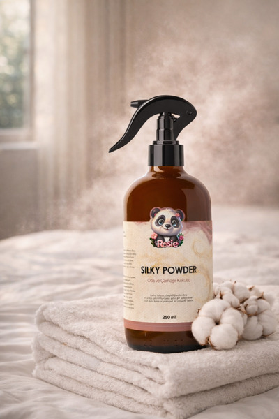 Rosie Silky Powder 250 ml Sprey Ortam ve Kumaş Kokusu, Bebek Pudrası Kokulu Ev ve Tekstil Parfümü