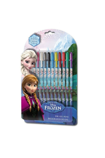 Disney Frozen Set de 12 pixuri cu gel multicolore Frozen