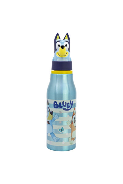 bluey Sticlă de apă din aluminiu, figurină, 690 ml, albastră