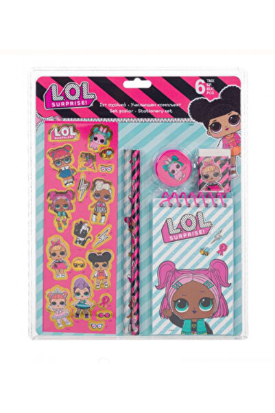 L.O.L. SURPRISE LOL Pink 6-piece stationery set
