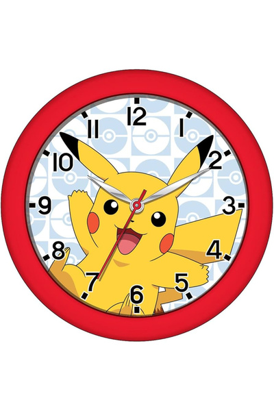 Pokemon Ceas de perete Pokémon 25 cm negru