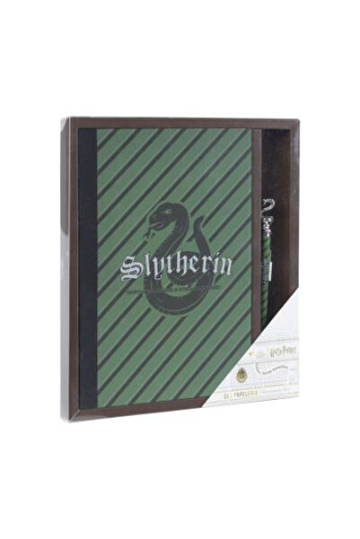 Harry Potter Notebook and pen set, Slytherin A5 Green