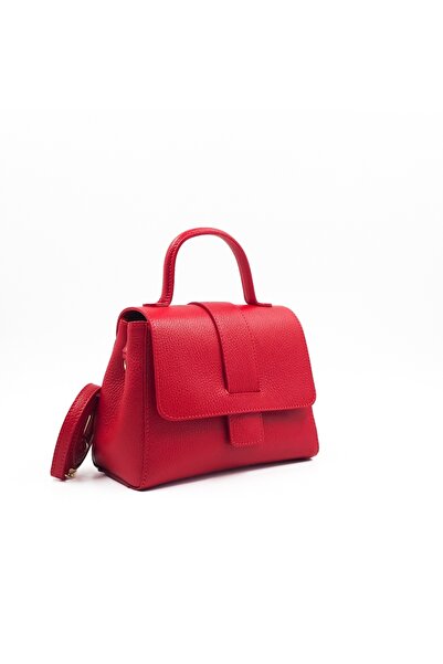 Posete Fagaras Olivia Leather Purse - Red, Casual Bag Made of Genuine Leather...