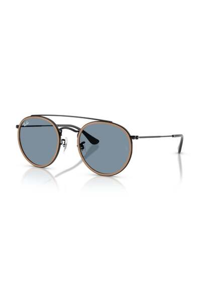 Ray-Ban نظارات شمسية RB 3647N 9279R5 51 للجنسين بإطار معدني أسود مستدير