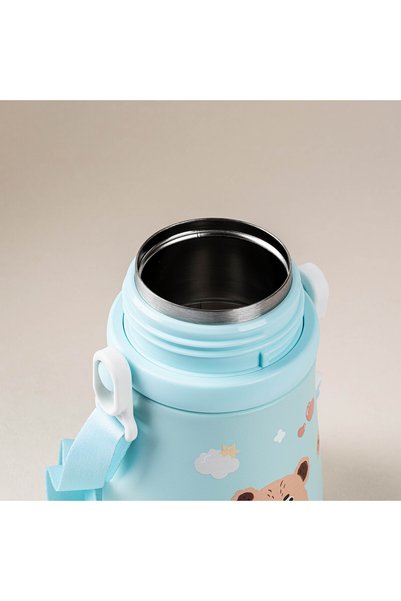 Tantitoni Green Stainless Steel Children's Thermos with Strap 380ml