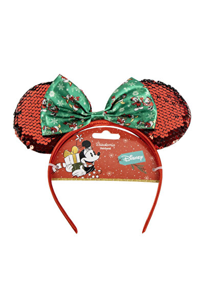 Minnie Mouse Disney Christmas Hair Bow Red