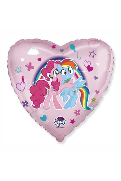 MY LITTLE PONY Heart-shaped foil balloon, My Little Pony, 46 cm Pink