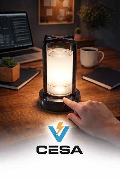 cesaa elektirik Cata Ct-8439 Vegas Masa Lambası 3 Renk Işık Fonksiyonlu Usb Ş...