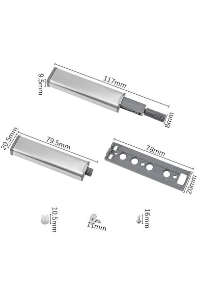 I Best FZE 10 قطع من مقابض الأبواب التي تعمل بالضغط، بنظام مغناطيسي شديد التحمل