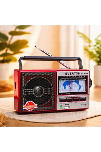 MEMİTA Everton RT-41BT Nostalji Radyo Dünya Frekanslı FM/AM/SW Radyo, Bluetoo...