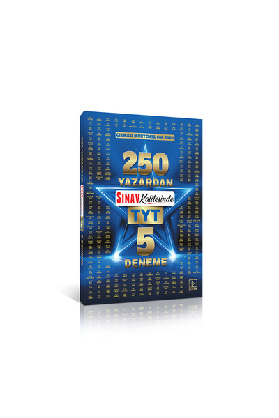 Sınav Yayınları 250 Yazardan Sınav Kalitesinde TYT 5 Deneme: Çıkması Muhtemel...