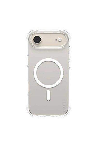 CARE by PanzerGlass® جراب سامبا أنيق شفاف مع ماج سيف أبيض لهاتف آيفون 17
