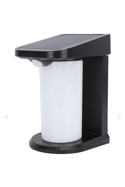 ACK Ag60-04851 127mmx105mmx179mm Dımlı Ip54 Sıyah Solar Led Duvar Aplıgı
