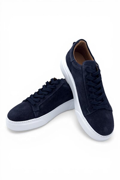 FOOTCAP Erkek Lacivert Süet Spor Casual Günlük Ayakkabı – Rahat ve Şık Tasarım