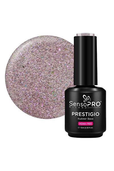 SensoPRO Milano Rubber Base PRESTIGIO - Twinkle Plum 15ml