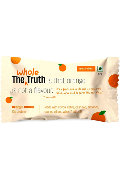 The Whole Truth لوح بروتين كاكاو بنكهة البرتقال 52 غرام