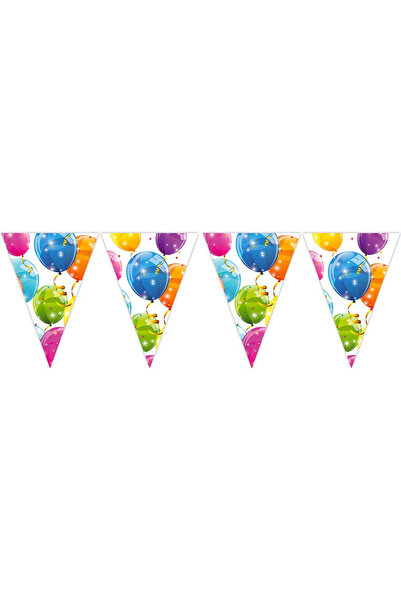 Procos Γιρλάντα με 9 σημαίες και λαμπερά μπαλόνια, ροζ 230 εκ.