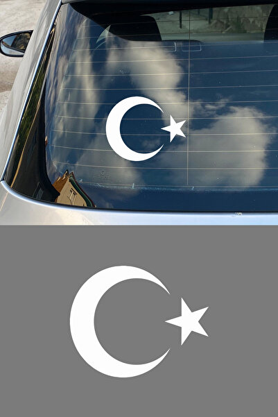 MIGNATIS Türk Bayrağı Ay Yıldız Araba Oto Sticker - Motor Sticker - Ay Yıldız...