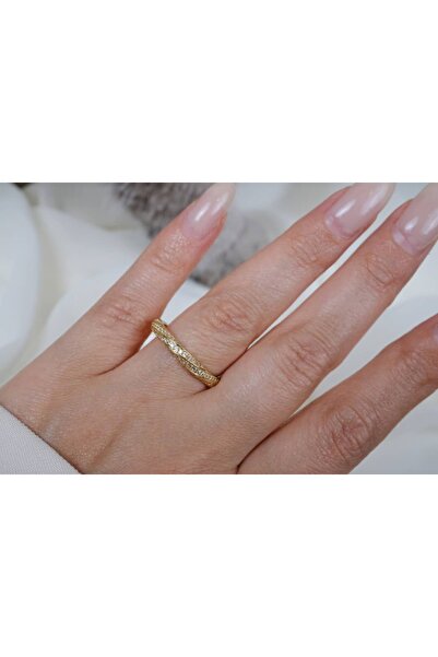 ATELİER TUĞBA خاتم ذهبي قابل للتعديل مرصع بالأحجار الكريمة طراز YZK299