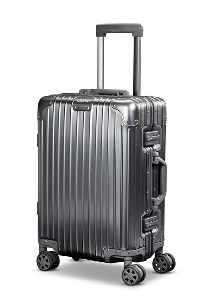 LİMRA 20-inch aircraft cabin luggage Bag made of full aluminum, black color