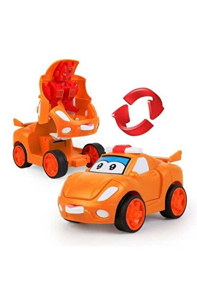 URBAN TOTS Transformer Mini Racing Robot Car – Push & Go Action Toy For Kids ...