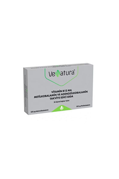 VeNatura Vitamin B12 MA ( Metilkobolamin ve Adenozilkobalamin) 30 Tablet