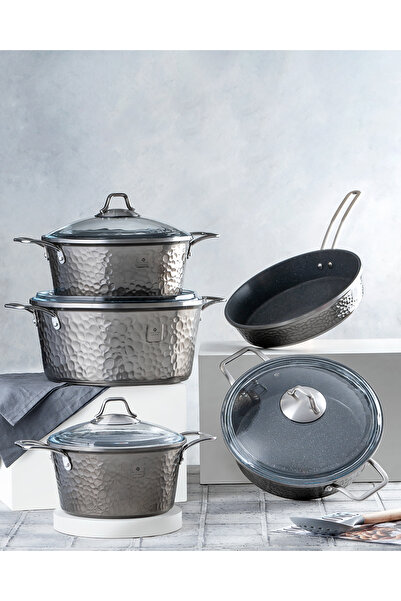 parlahome 9Pcs Cookware set Copper series Platinum C-1010, Granite Non-Stick,...