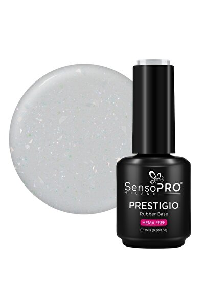 SensoPRO Milano Rubber Base PRESTIGIO - Moon Dust 15ml