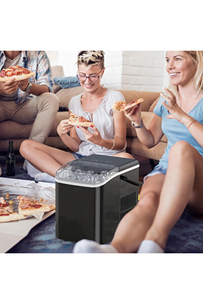 Sumkyle صانعة ثلج محمولة ذاتية التنظيف، تنتج 9 مكعبات ثلج في 6 دقائق، حجمان ل...