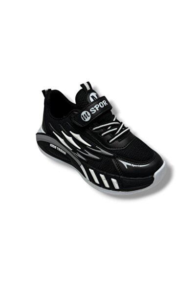 Cakgo M.Sport Line 4000-26 Anorak Koža Anatomski Velcro Deca Patike Crna Siva...