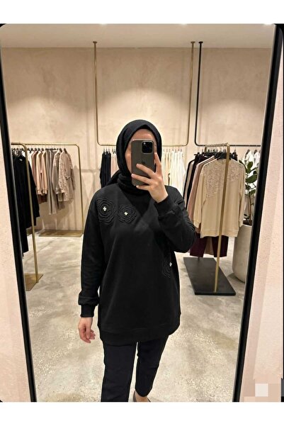 Azram Fashion kadın flora desenli tesettür tunik