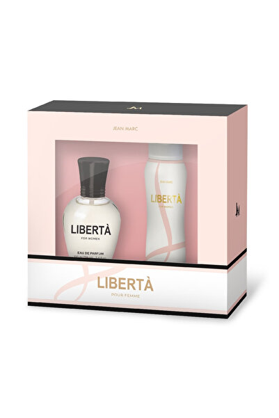 Jean Marc Liberta women's gift set, 100ml eau de parfum, 150ml deodorant spra...