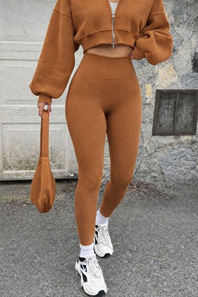 zs zaos fashion Women's Diving Fabric Plain Tights Comfortable Stretchy Quali...