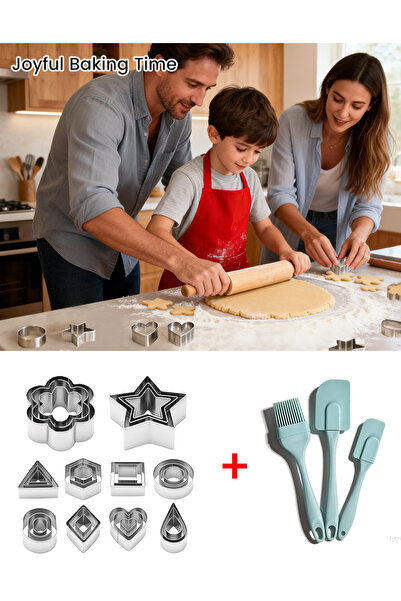 Others مجموعة قوالب بسكويت صغيرة من الفولاذ المقاوم للصدأ مكونة من 30 قطعة، ل...