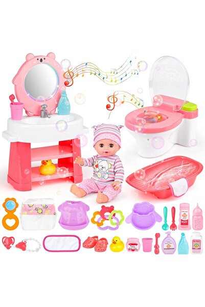 Toybox مجموعة ألعاب دمى مع دمية وملحقاتها، ألعاب دمى للعب التخيلي للأطفال