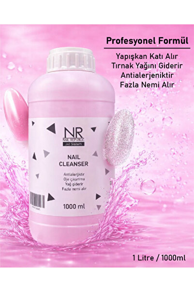 Nail Republic Kalıcı Oje, Jel Kat Temizleme Cleanser 1000 ml – Temizleyici ve...