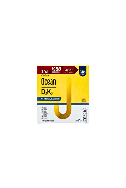 Orzax Ocean Vitamin D3K2 Drops 20 ml Advantageous 2-Pack