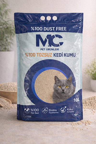 HOOFSANDPAWSVET MC %100 Tozsuz Kedi Kumu 10 Litre Aktif Karbonlu Hızlı Topakl...