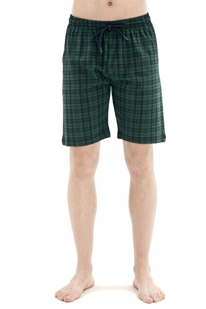 KLY PİJAMA KLY 196B Oversize Large Size Plaid Single Shorts