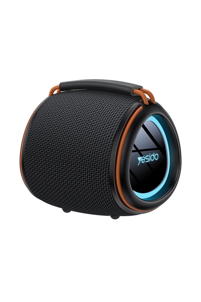 Yesido Portable Speaker, Bluetooth 5.3, 8W, 1200mAh, USB, TF Card, Black