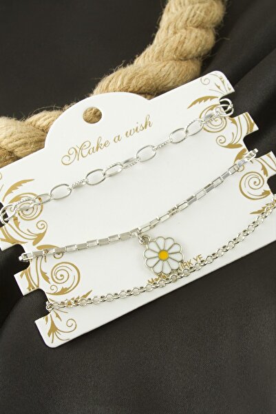 Bijuteri Net Daisy Chain Bracelet 3 Pieces